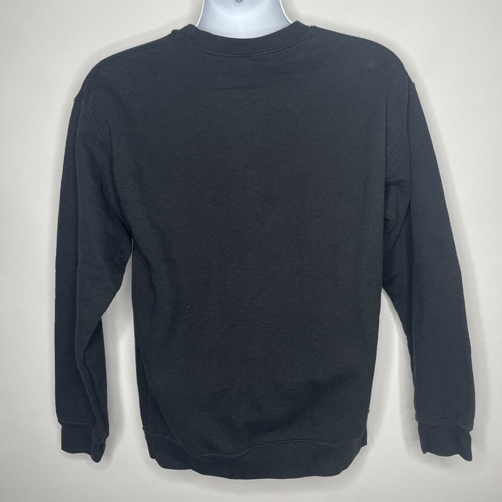 Cakeworthy Scary Christmas Santa Skulls Bats Black Crew Neck Sweatshirt - Picture 5 of 8